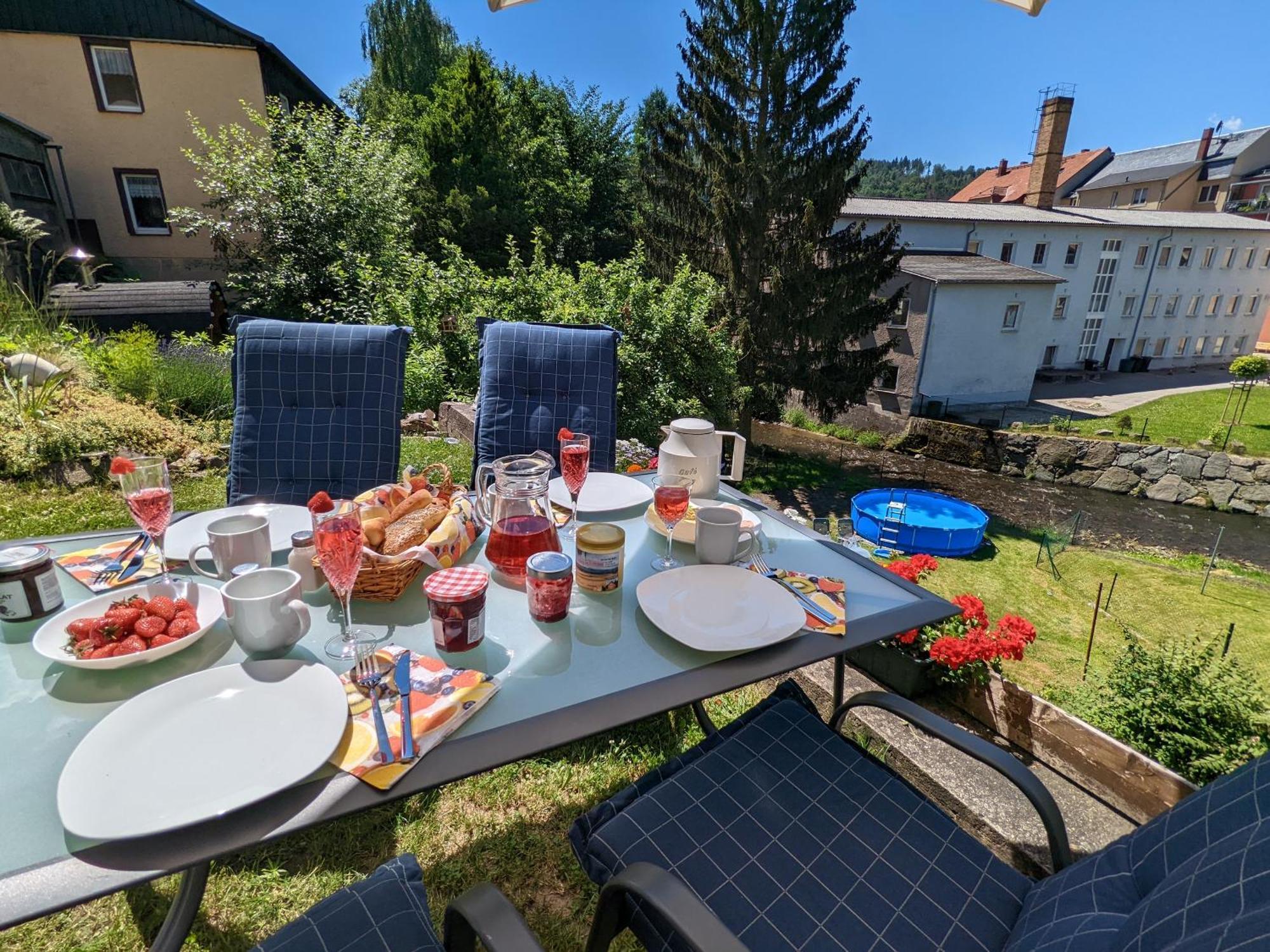 Hw3 - Urlaubsmagie - Helle, Grosse Wohnung Mit Pool Sebnitz Exterior photo