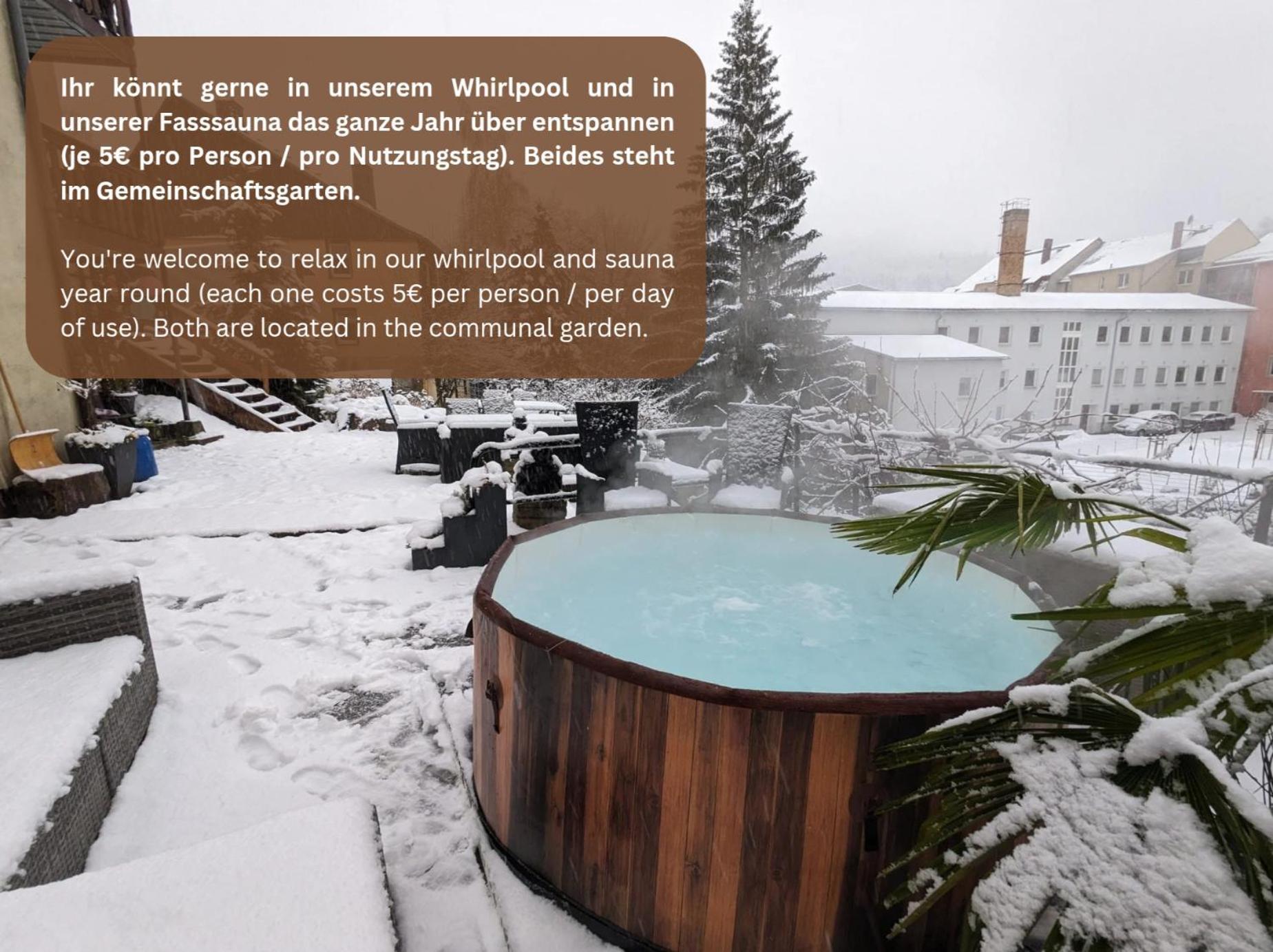 Hw3 - Urlaubsmagie - Helle, Grosse Wohnung Mit Pool Sebnitz Exterior photo